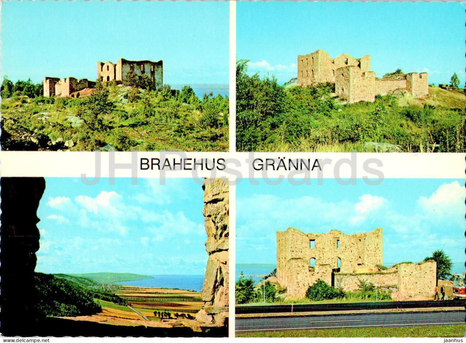 Brahehus Granna - Multiview - Ruins - 1853 - Sweden - Unused - Svezia