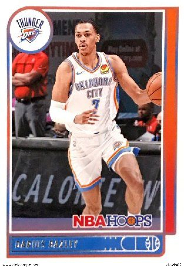 23 Darius Bazley - Oklahoma City Thunder - Carte Panini NBA Hoops Base Cards 2021-22 - Autres & Non Classés