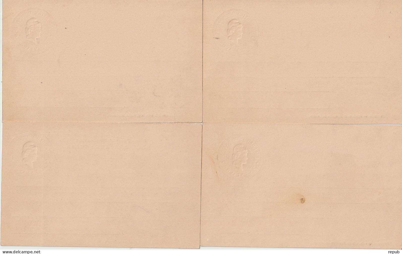 Argentine Lot De 4 Entiers Repiqués Neufs - Postal Stationery