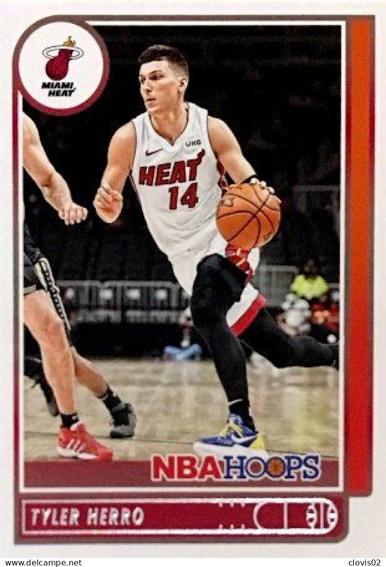 40 Tyler Herro - Miami Heat - Carte Panini NBA Hoops Base Cards 2021-22 - Autres & Non Classés