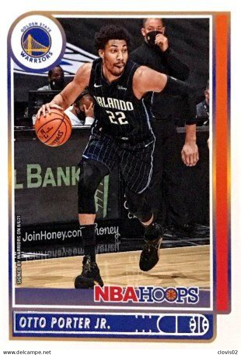 68 Otto Porter Jr. - Golden State Warriors - Carte Panini NBA Hoops Base Cards 2021-22 - Autres & Non Classés