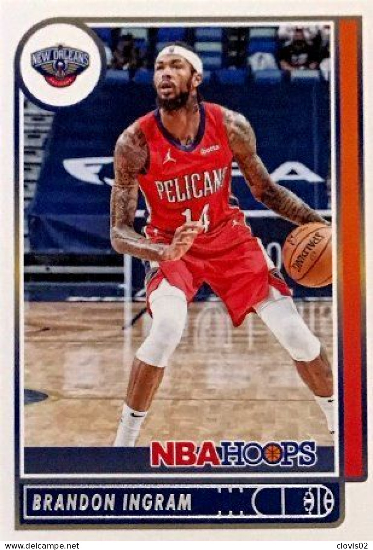 74 Brandon Ingram - New Orleans Pelicans - Carte Panini NBA Hoops Base Cards 2021-22 - Autres & Non Classés