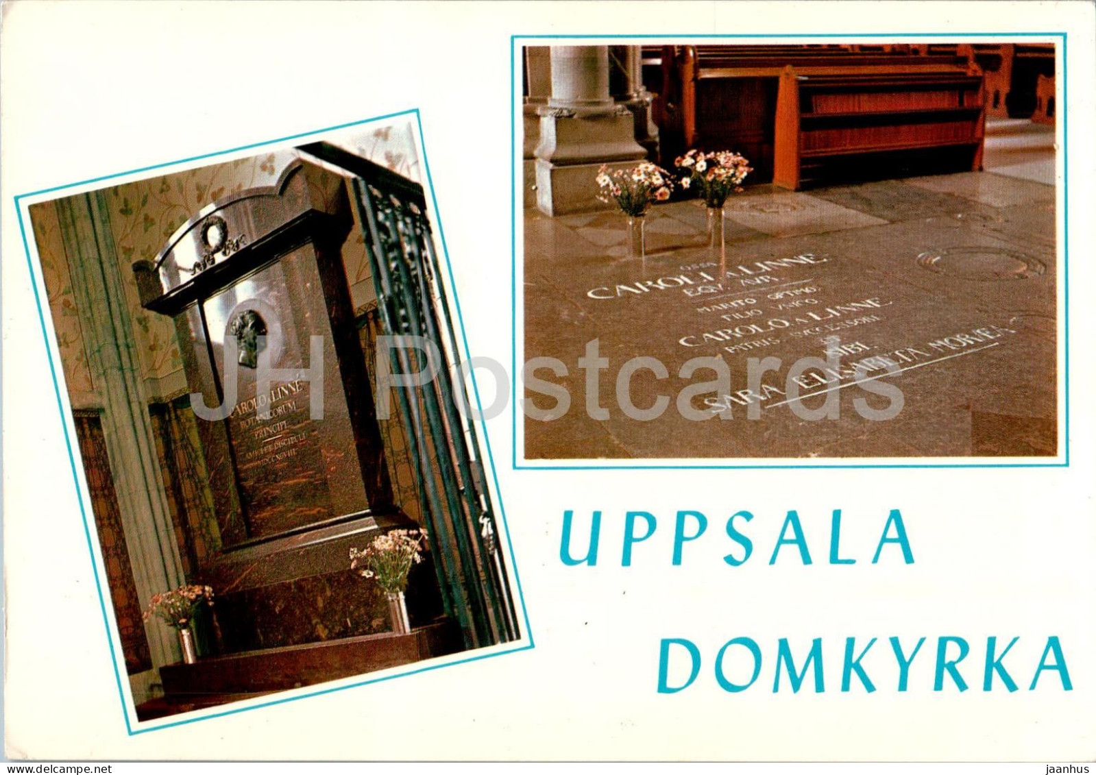 Uppsala Domkyrka - Carl Von Linne Gravmonument - Cathedral - Multiview - 1196 - Sweden - Unused - Schweden