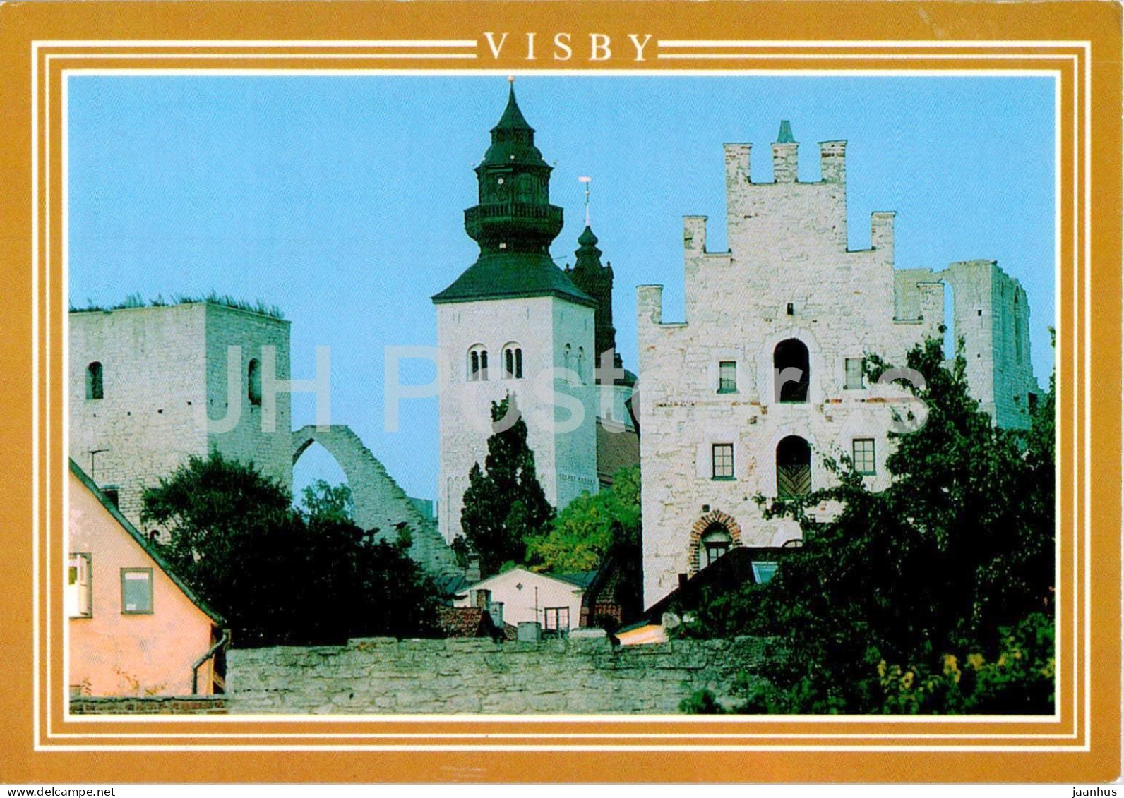 Visby - St Lars Ruin - St Maria Domkyrka - Gamla Apoteket - Gotland - Cathedral - 8153 - 2006 - Sweden - Used - Schweden