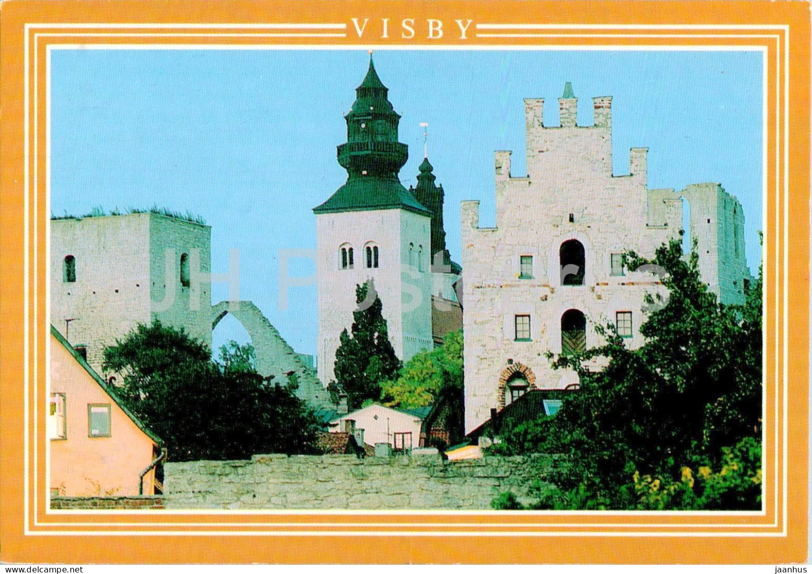 Visby - St Lars Ruin - St Maria Domkyrka - Gamla Apoteket - Gotland - Cathedral - 8153 - Sweden - Used - Schweden