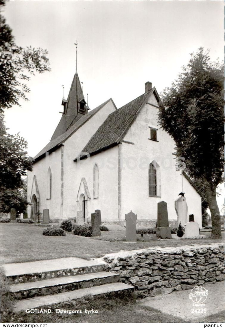 Visby - Ostergarns Kyrka - Church - Gotland - Old Postcard - 24225 - Sweden - Unused - Schweden