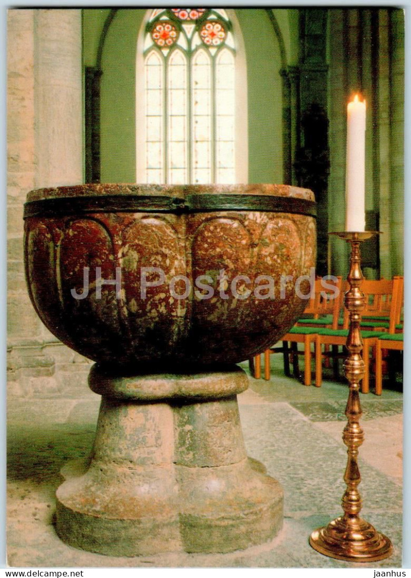 Visby Domkyrka - Dopfunt Omkr - Baptismal Font - Cathedral - Gotland - 171 - Sweden - Unused - Schweden