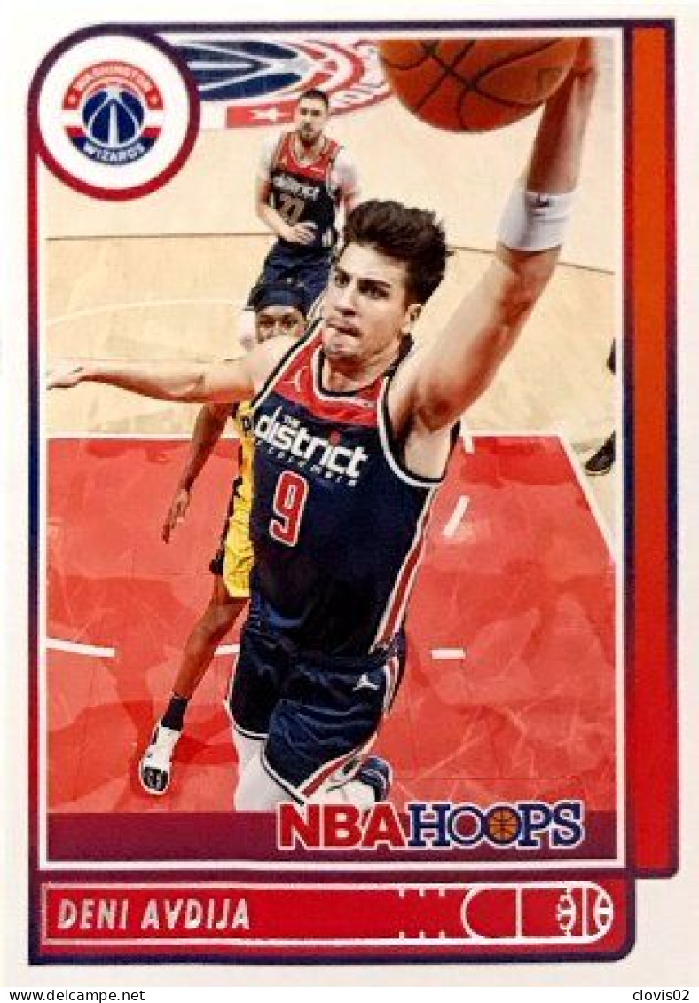 80 Deni Avdija - Washington Wizards - Carte Panini NBA Hoops Base Cards 2021-22 - Autres & Non Classés