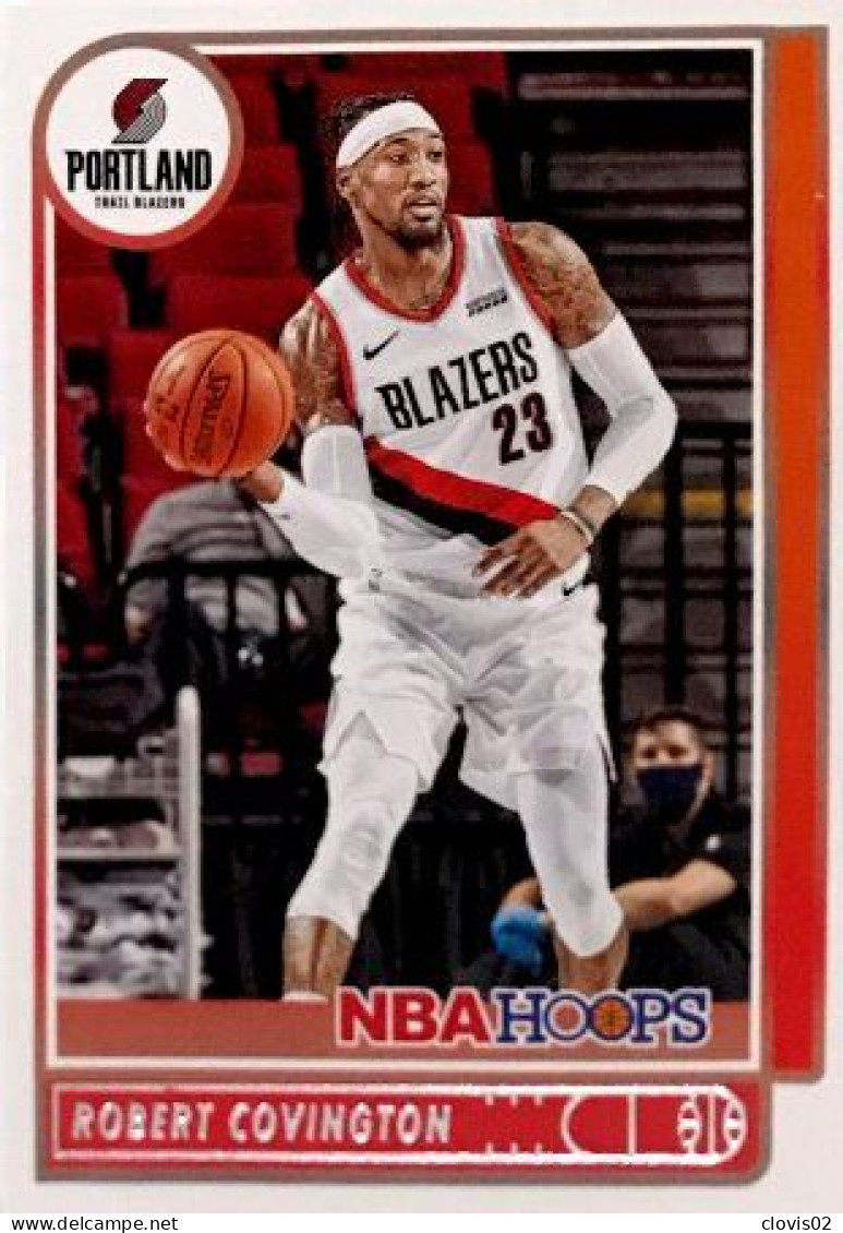 91 Robert Covington - Portland Trail Blazers - Carte Panini NBA Hoops Base Cards 2021-22 - Autres & Non Classés