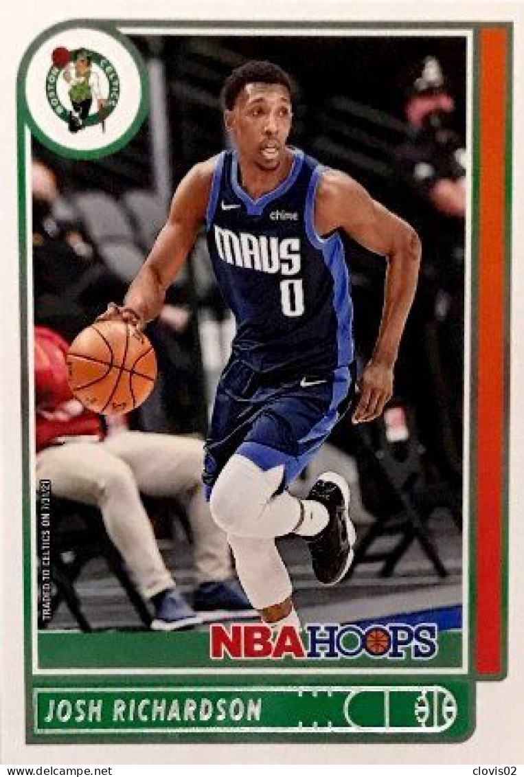 92 Josh Richardson - Boston Celtics - Carte Panini NBA Hoops Base Cards 2021-22 - Autres & Non Classés