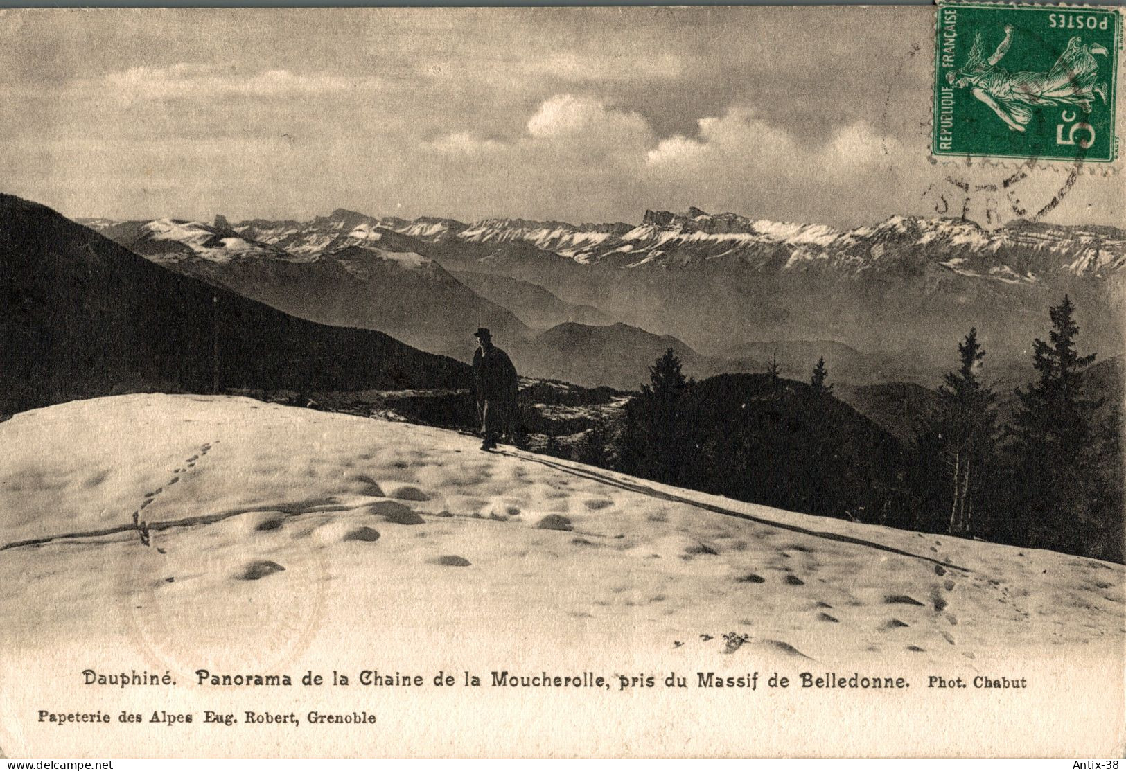 N43 - 38 - Panorama De La Chaine De La Moucherolle, Pris Du Massif De Belledonne - Isère - Autres & Non Classés