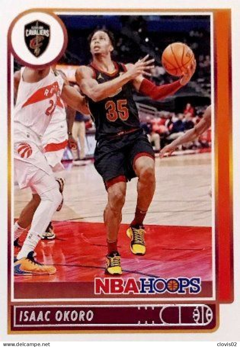 105 Isaac Okoro - Cleveland Cavaliers - Carte Panini NBA Hoops Base Cards 2021-22 - Autres & Non Classés
