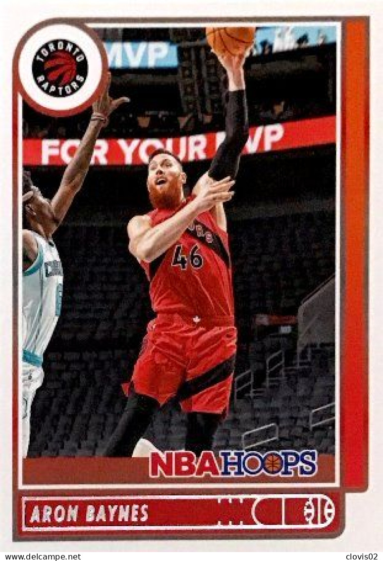 119 Aron Baynes - Toronto Raptors - Carte Panini NBA Hoops Base Cards 2021-22 - Autres & Non Classés