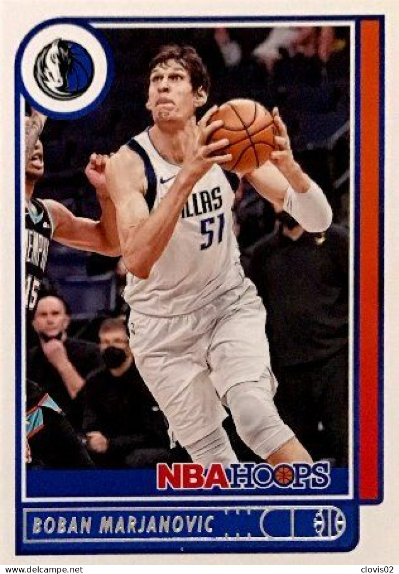 122 Boban Marjanovic - Dallas Mavericks - Carte Panini NBA Hoops Base Cards 2021-22 - Autres & Non Classés