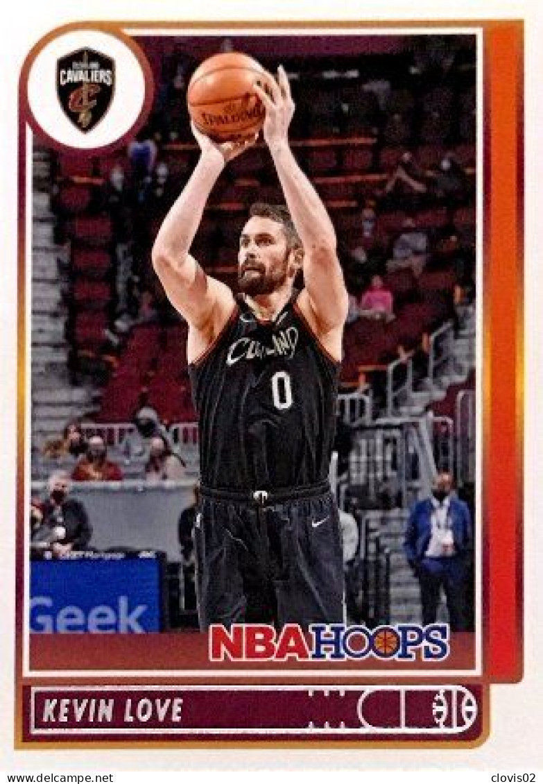 125 Kevin Love - Cleveland Cavaliers - Carte Panini NBA Hoops Base Cards 2021-22 - Altri & Non Classificati