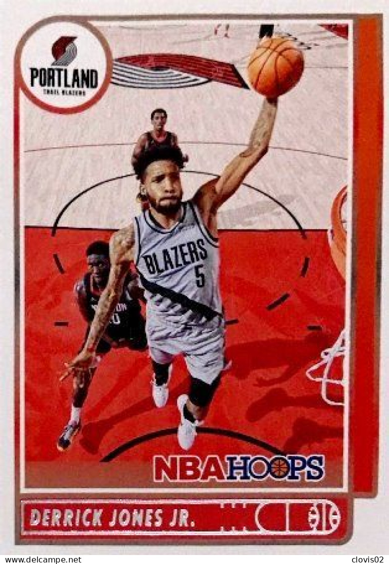 131 Derrick Jones Jr. - Portland Trail Blazers - Carte Panini NBA Hoops Base Cards 2021-22 - Altri & Non Classificati