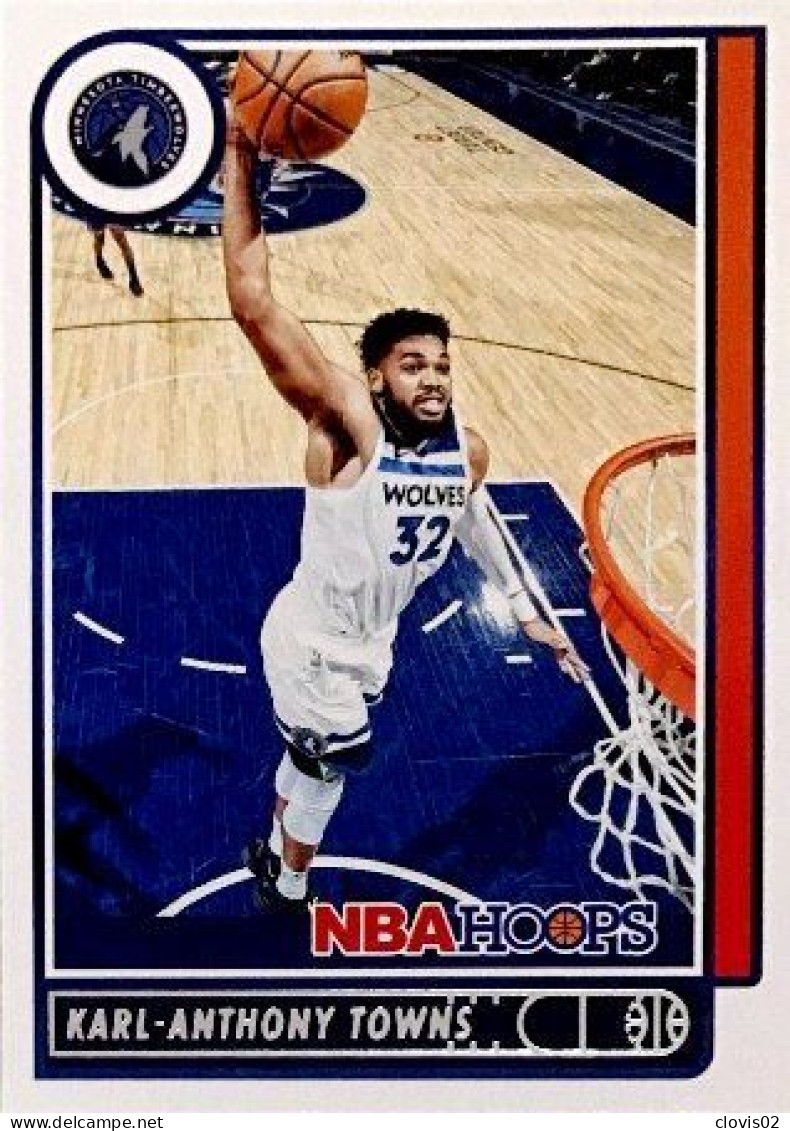 141 Karl-Anthony Towns - Minnesota Timberwolves - Carte Panini NBA Hoops Base Cards 2021-22 - Altri & Non Classificati