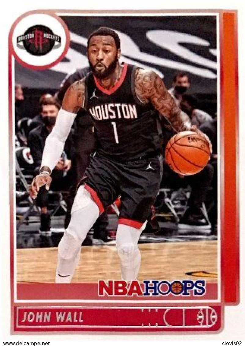 144 John Wall - Houston Rockets - Carte Panini NBA Hoops Base Cards 2021-22 - Altri & Non Classificati