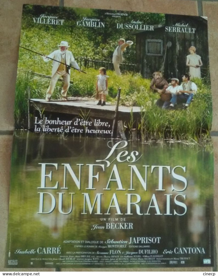 AFFICHE CINEMA FILM LES ENFANTS DU MARAIS + 8 PHOTO EXPLOITATION SERRAULT  BECKER 1999 TBE JAPRISOT - Affiches & Posters