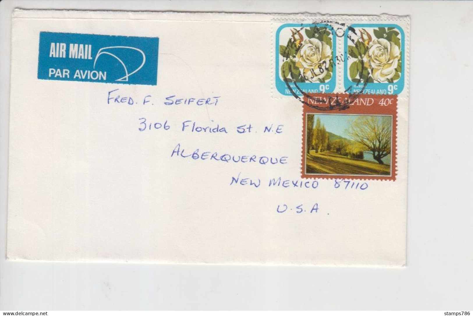 New Zealand Cover Stamps (A-2300) Flora Lanscape - Covers & Documents