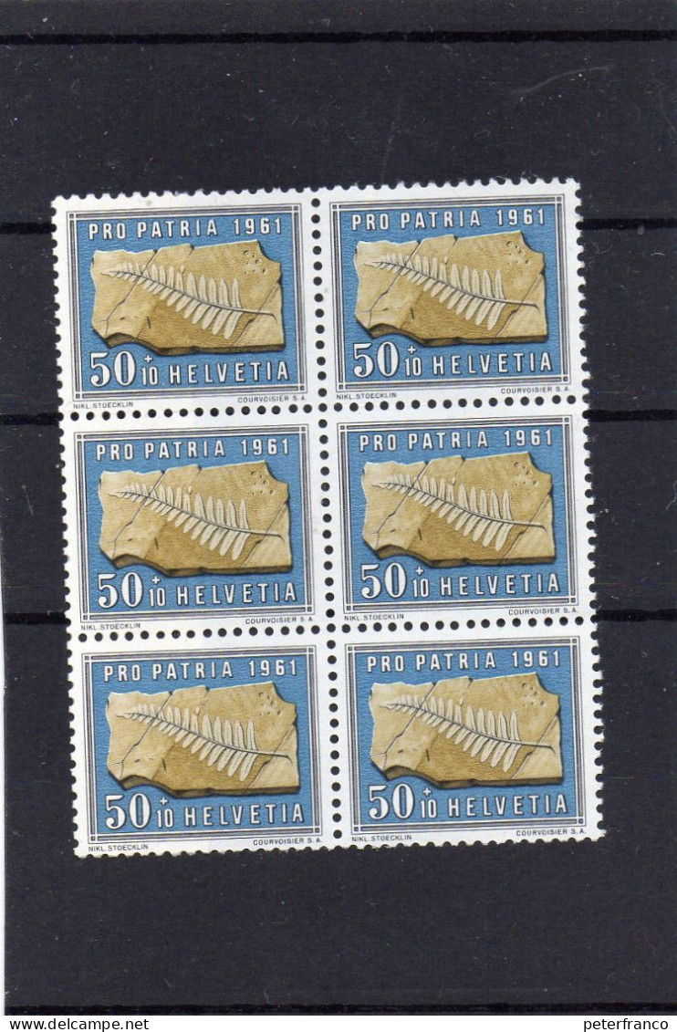 1961 Svizzera - Fossili - Nuovi
