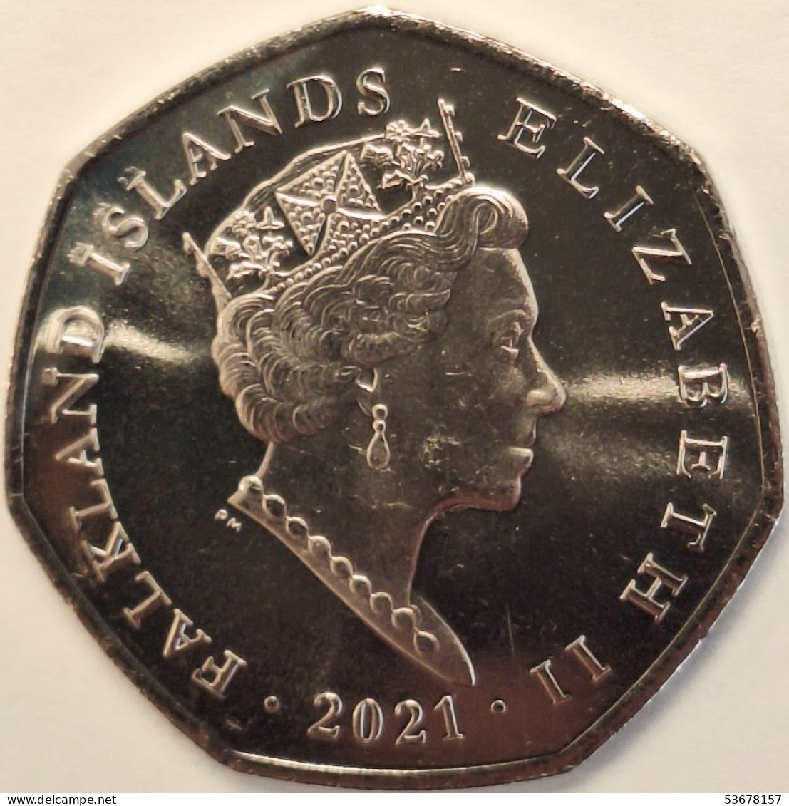 Falkland Islands - 50 Pence 2021AA, King Penguin, UC# 121 (#3866) - Falkland Islands