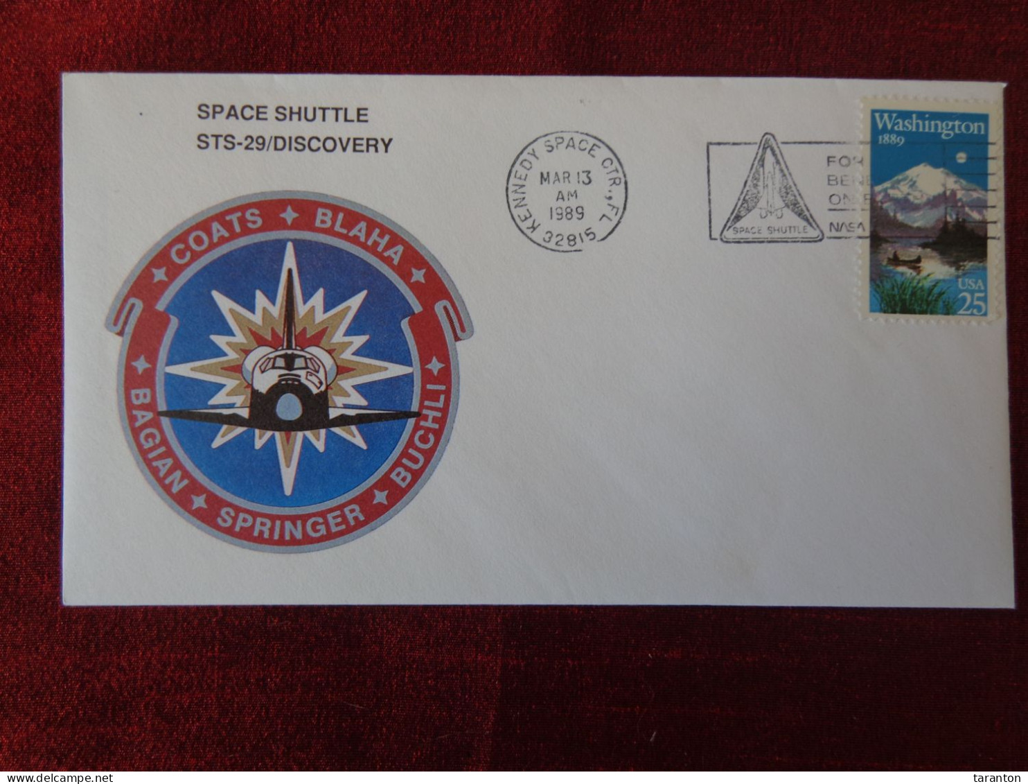1989 - COVER - SPACE - U.S.A., SPACE SHUTTLE STS-29 - DISCOVERY - Collections (sans Albums)