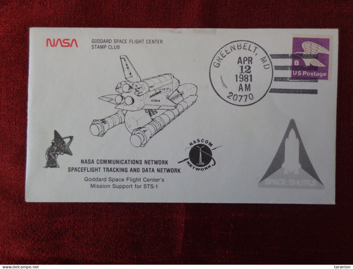 1981 - COVER - SPACE - U.S.A.,  NASA COMMUNICATIONS NETWORK, NASCOM - Collections (without Album)