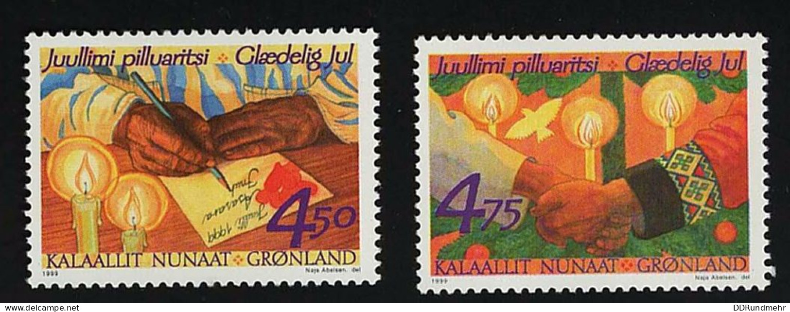 1999 Christmas  Michel GL 344 - 345 Stamp Number GL 355 - 356 Yvert Et Tellier GL 322 - 323 Xx MNH - Unused Stamps