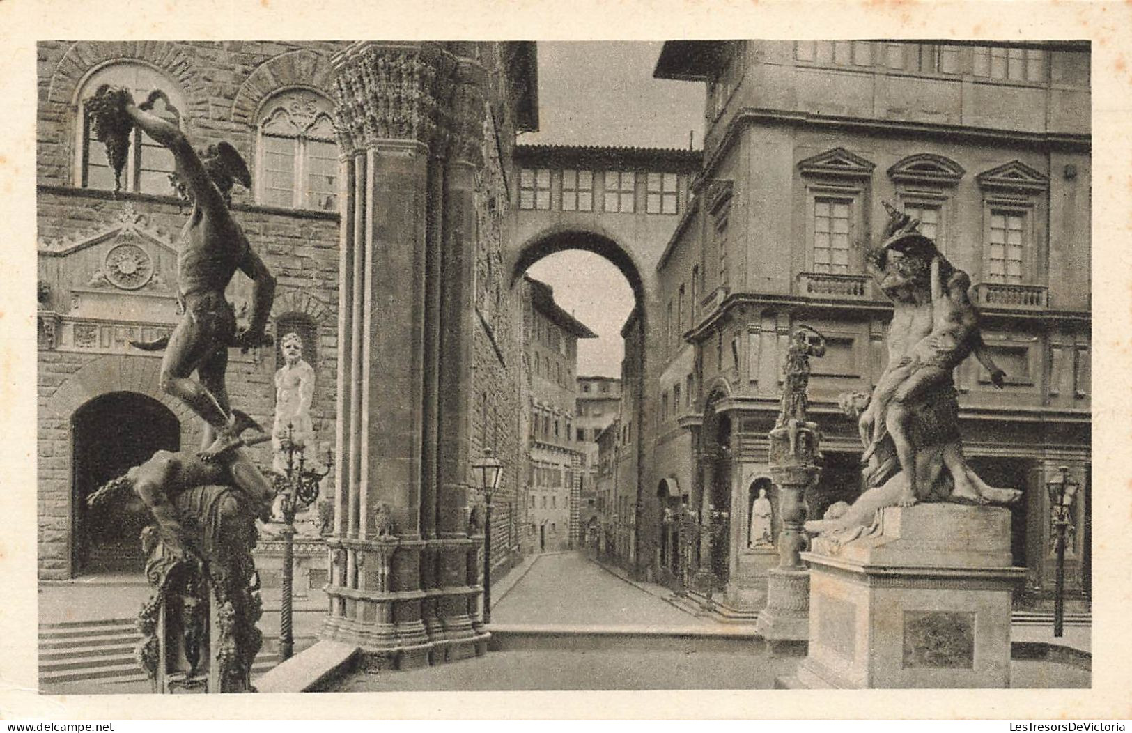 ITALIE - Firenze - Interno Della Loggia De'Lanzi - Vue Sur Des Statues - Carte Postale Ancienne - Firenze (Florence)