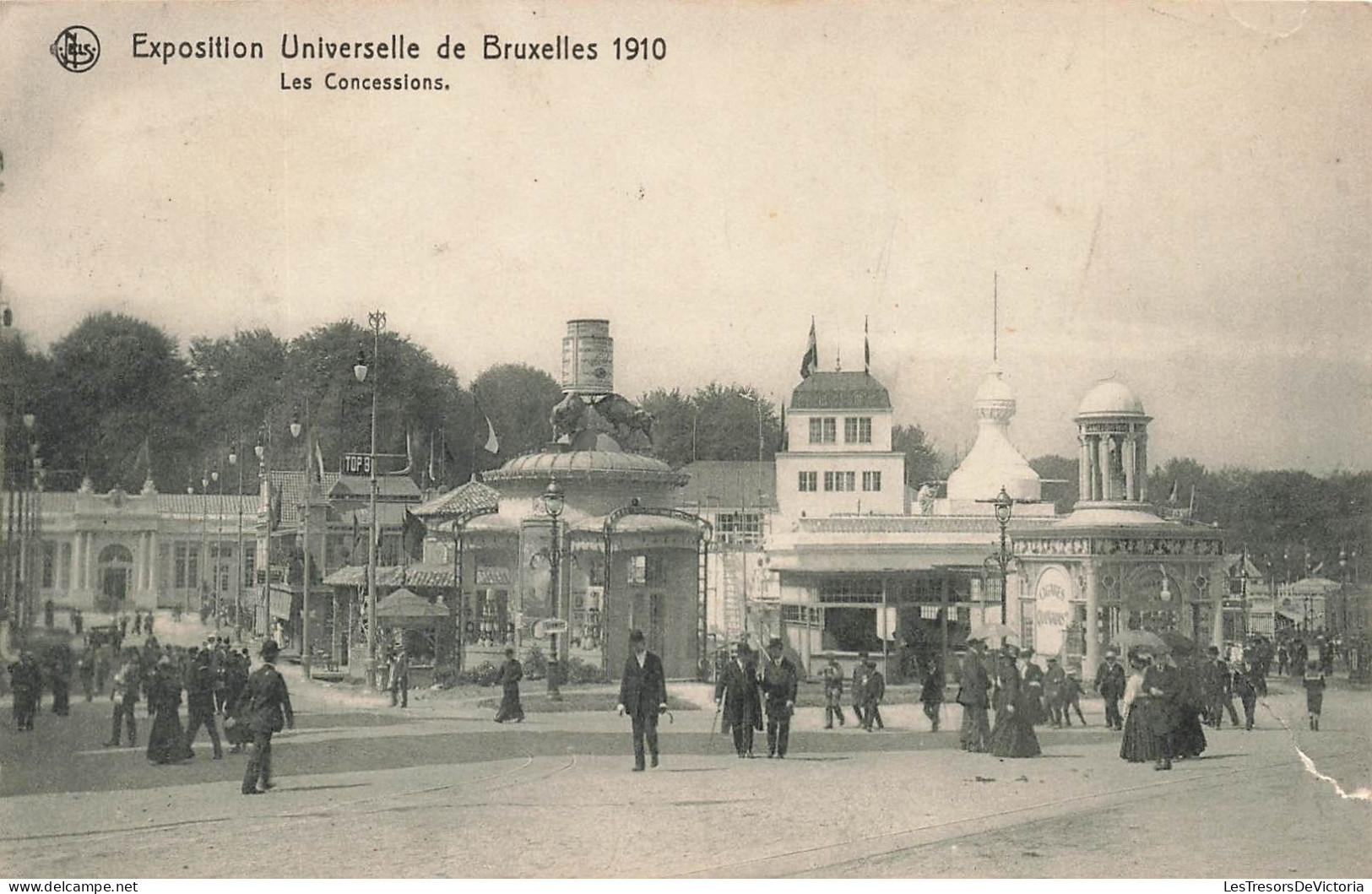 BELGIQUE - Bruxelles - Exposition Universelle 1910 - Les Concessions - Carte Postale Ancienne - Exposiciones Universales