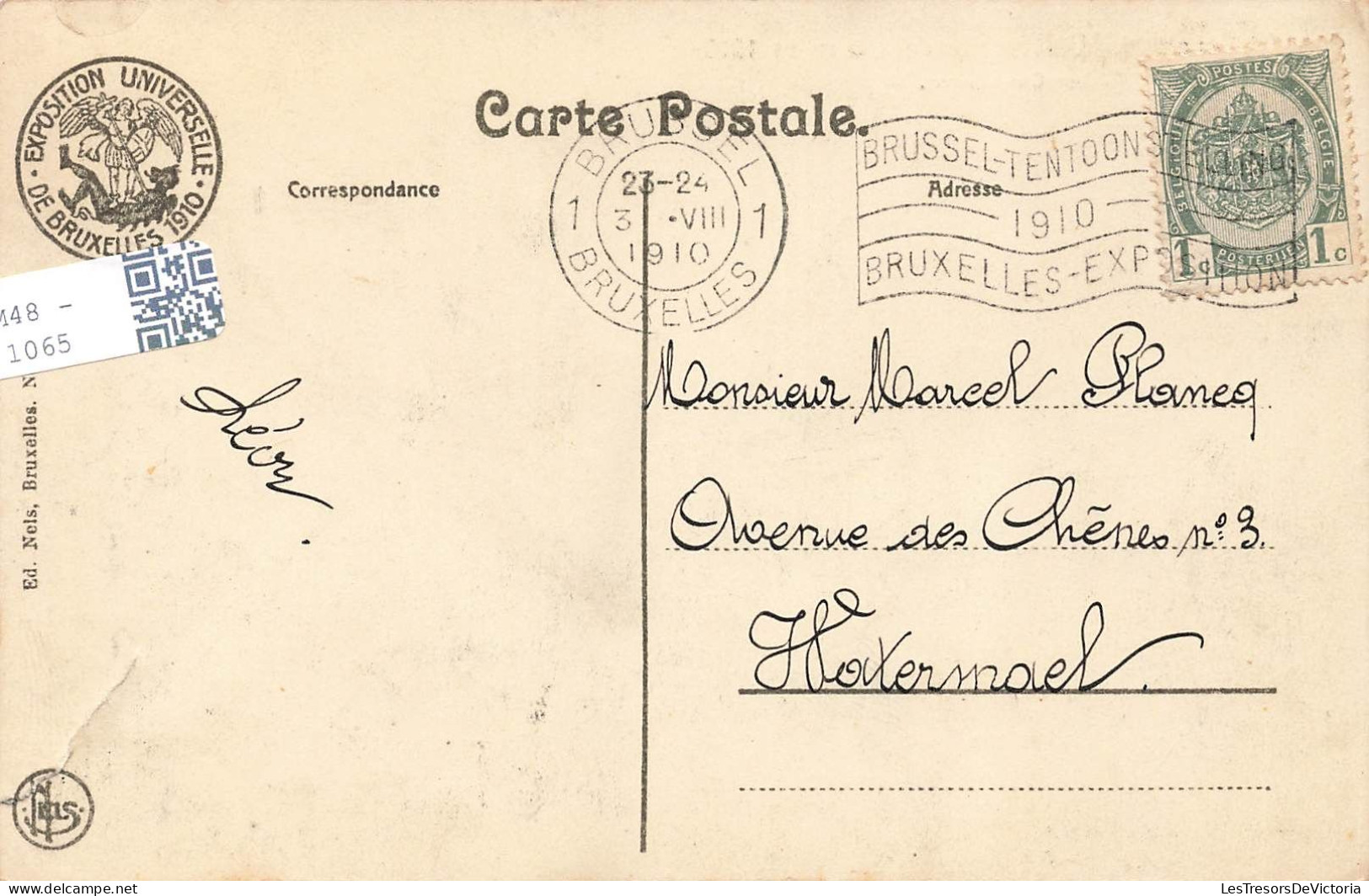 BELGIQUE - Bruxelles - Exposition Universelle 1910 - Les Concessions - Carte Postale Ancienne - Wereldtentoonstellingen