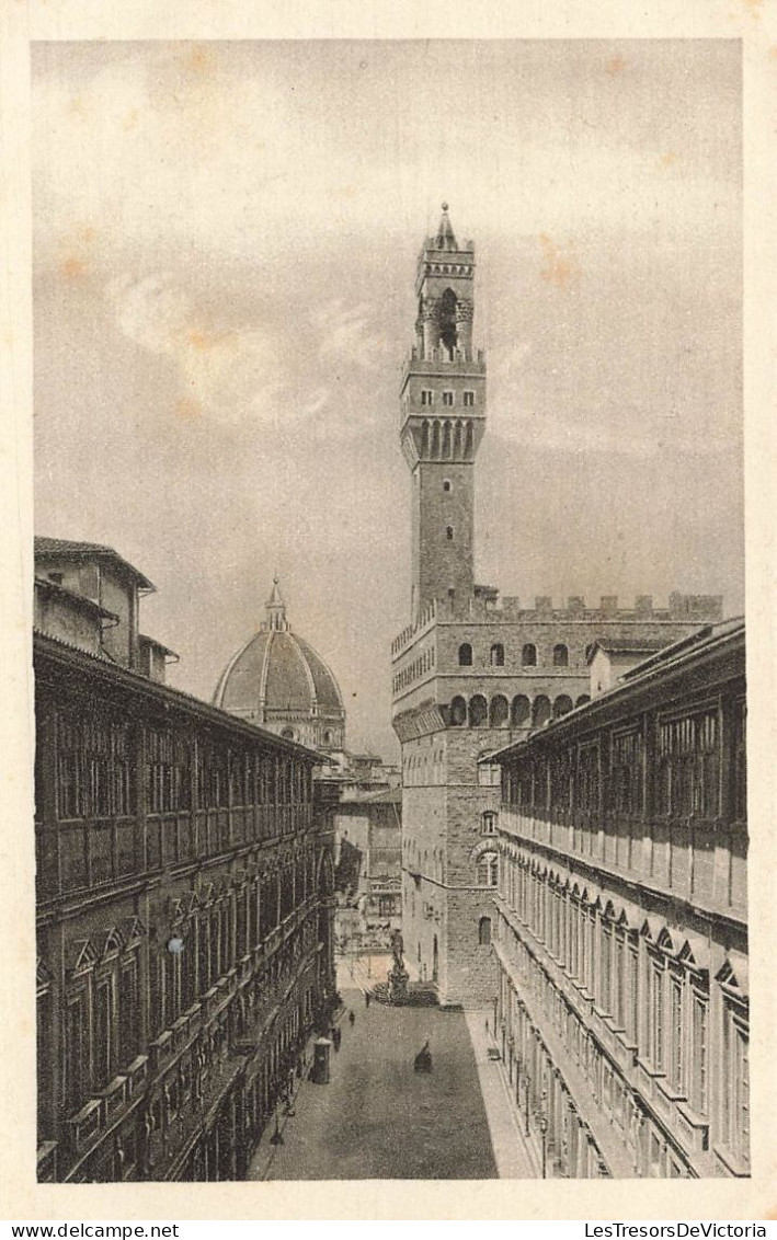 ITALIE - Firenze - Portici Degli Uffizi - Vue Sur Un Monument - Vue Sur Une Rue - Carte Postale Ancienne - Firenze