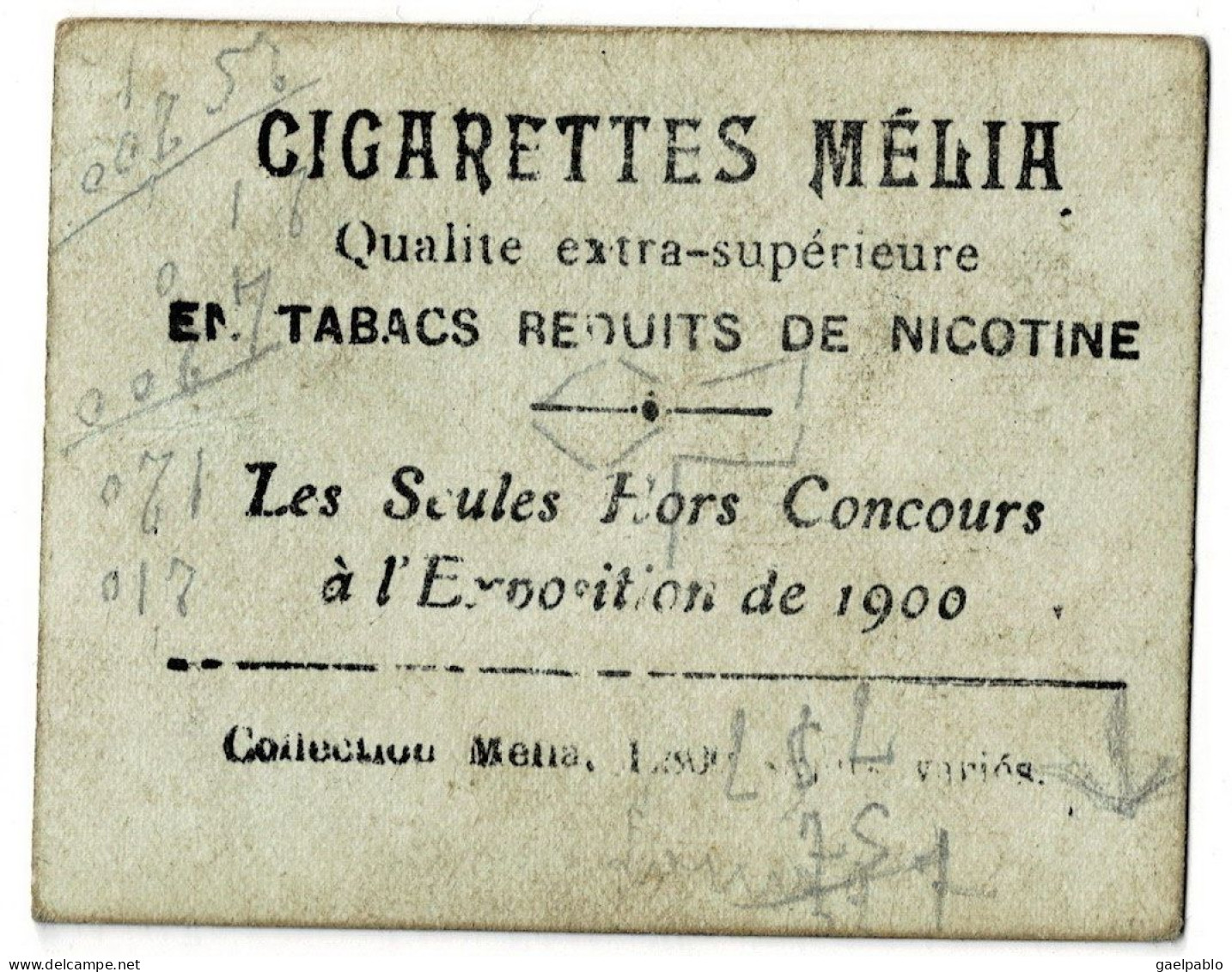 CIGARETTES MELIA - MIRKA  - Tirage L Série 10 - Melia