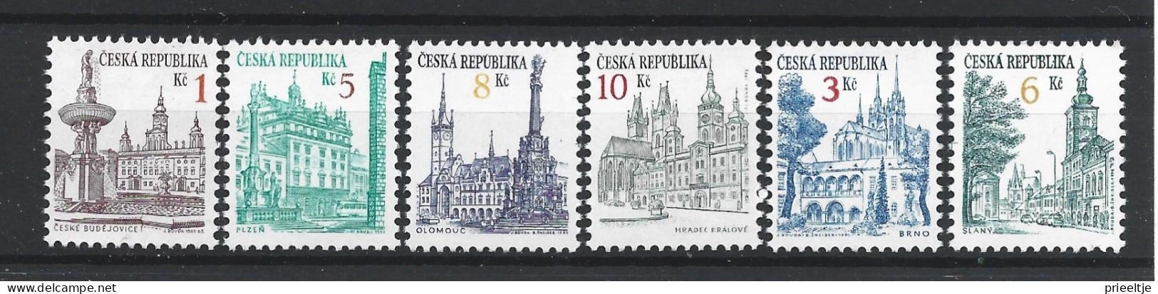 Ceska Rep. 1993-94  Architecture Y.T. 14+17/19+34+51 ** - Ongebruikt