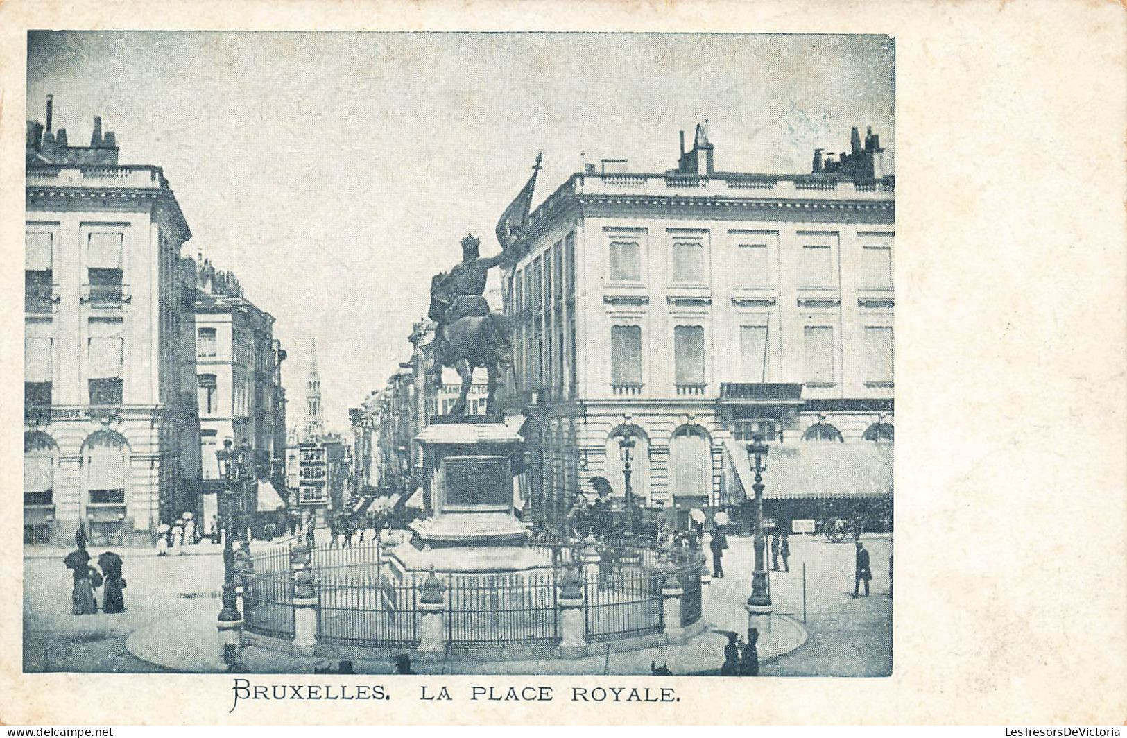 BELGIQUE - Bruxelles - Vue Sur La Place Royale - Carte Postale Ancienne - Plätze