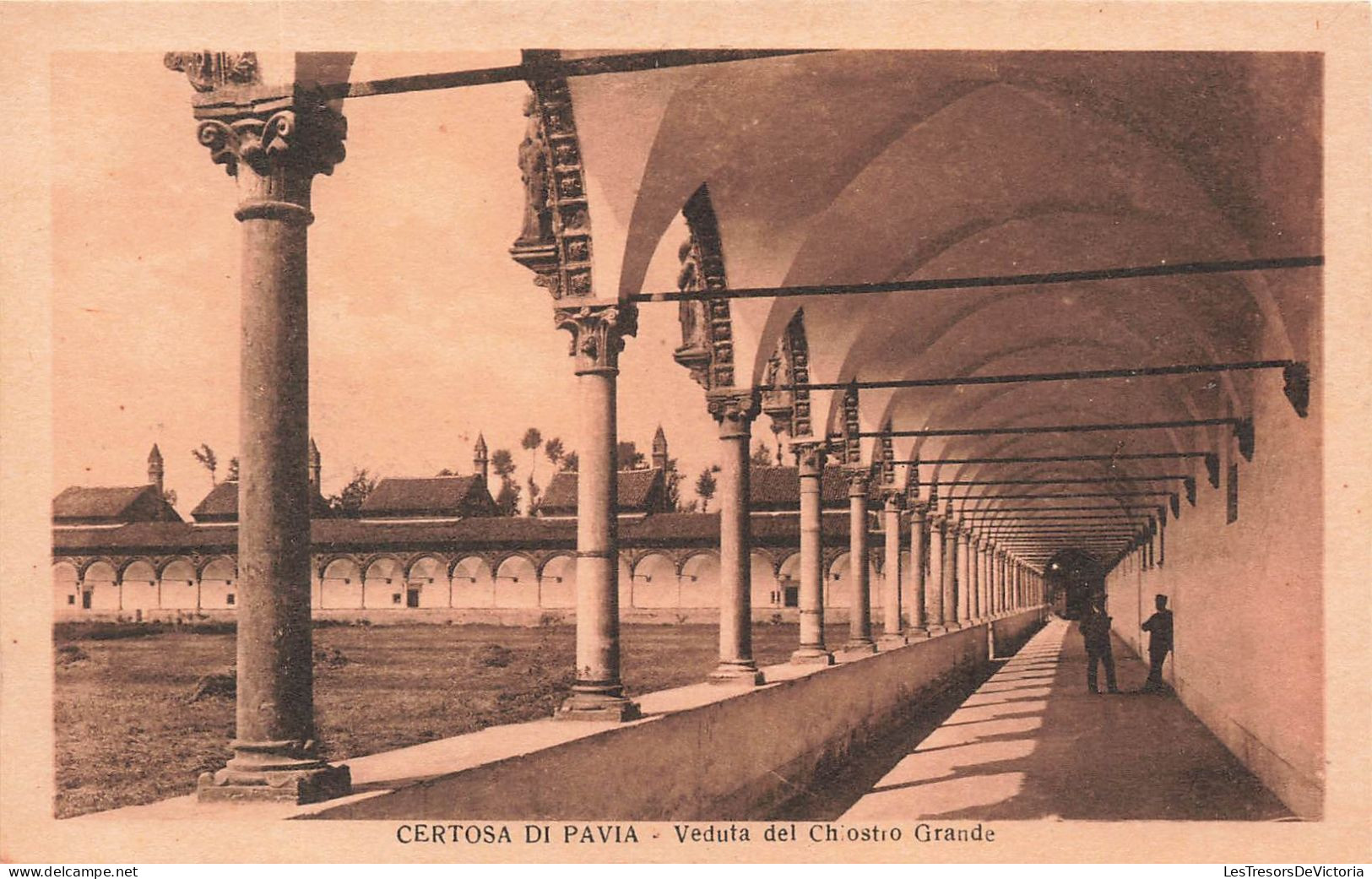 ITALIE - Certosa Di Pavia - Veduta Del Ch Ostro Grande - Vue Panoramique - Carte Postale Ancienne - Pavia