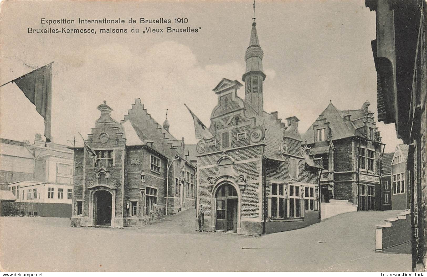 BELGIQUE - Bruxelles - Exposition Universelle 1910 - Kermesse - Maisons Du Vieux Bruxelles - Carte Postale Ancienne - Wereldtentoonstellingen