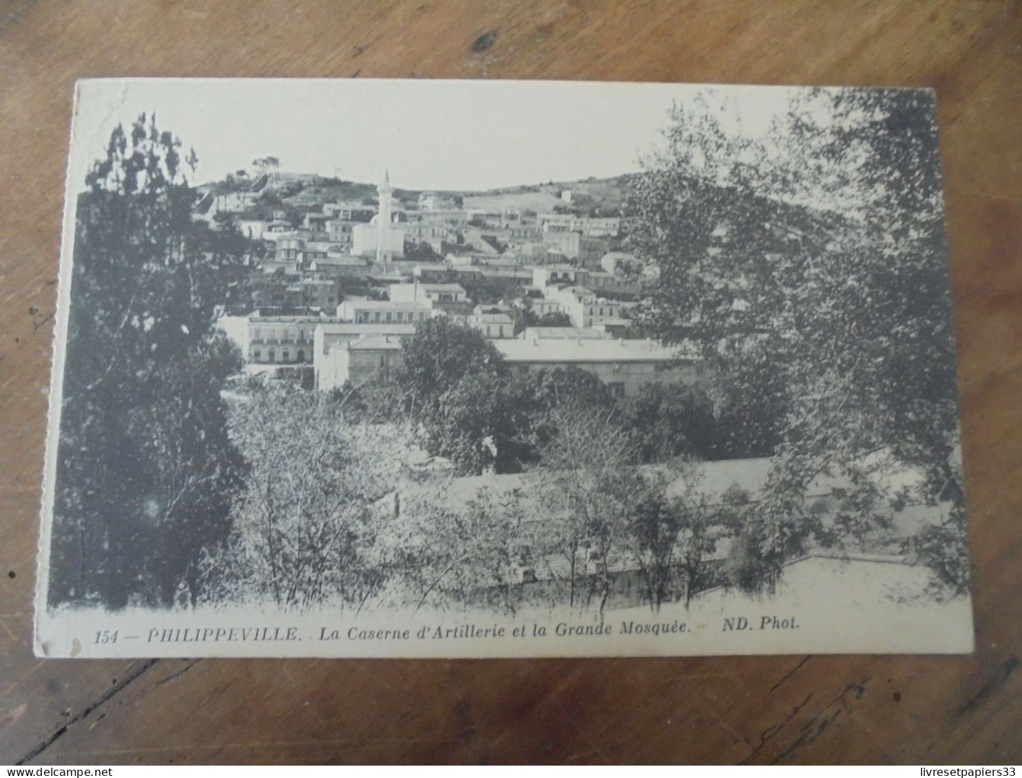 CPA  Algérie Philippeville - La Caserne D'Artillerie Et La Grande Mosquée - Skikda (Philippeville)