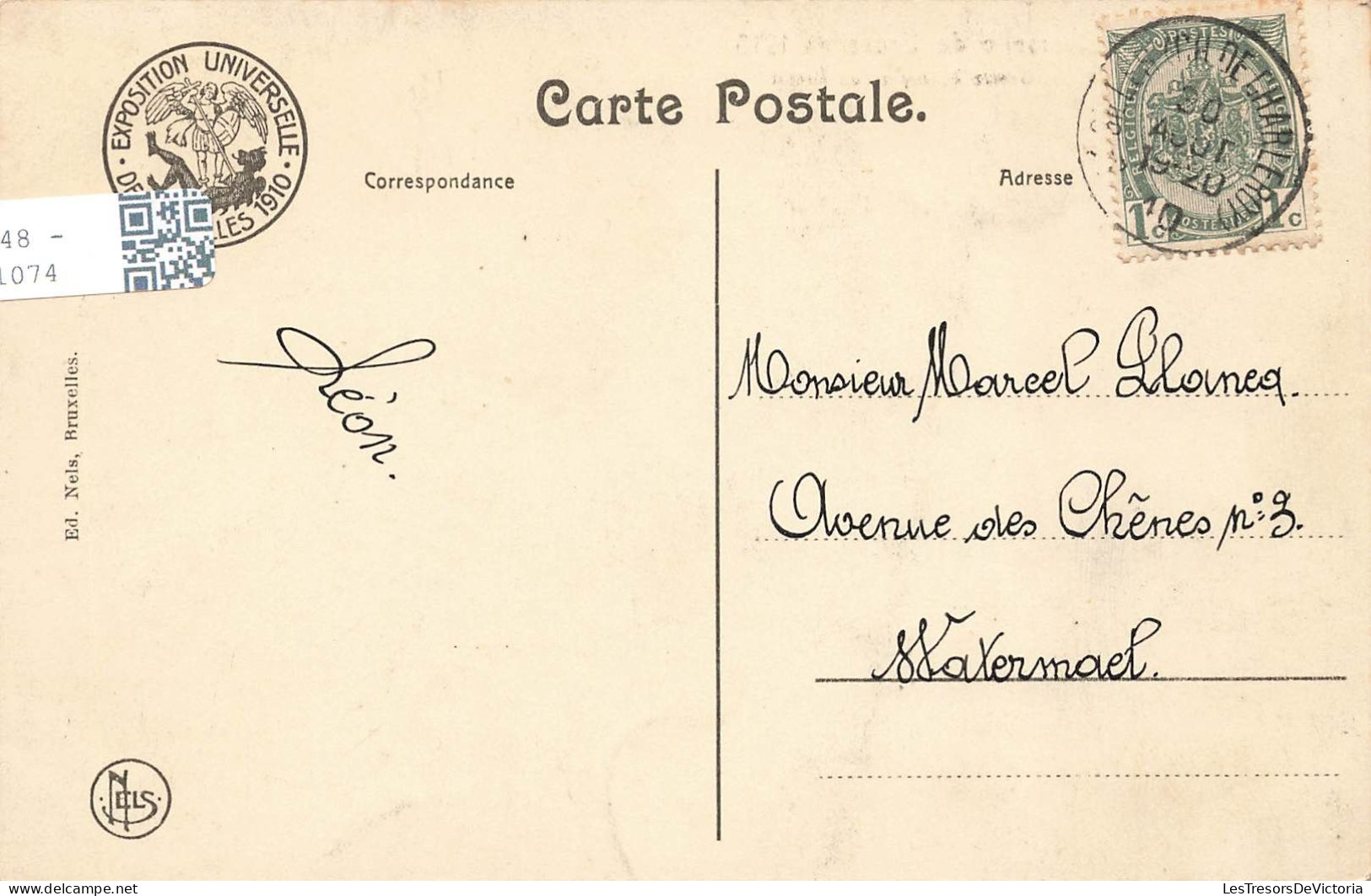 BELGIQUE - Bruxelles - Exposition Universelle 1910 - Pavillons Des Eaux - Carte Postale Ancienne - Mostre Universali