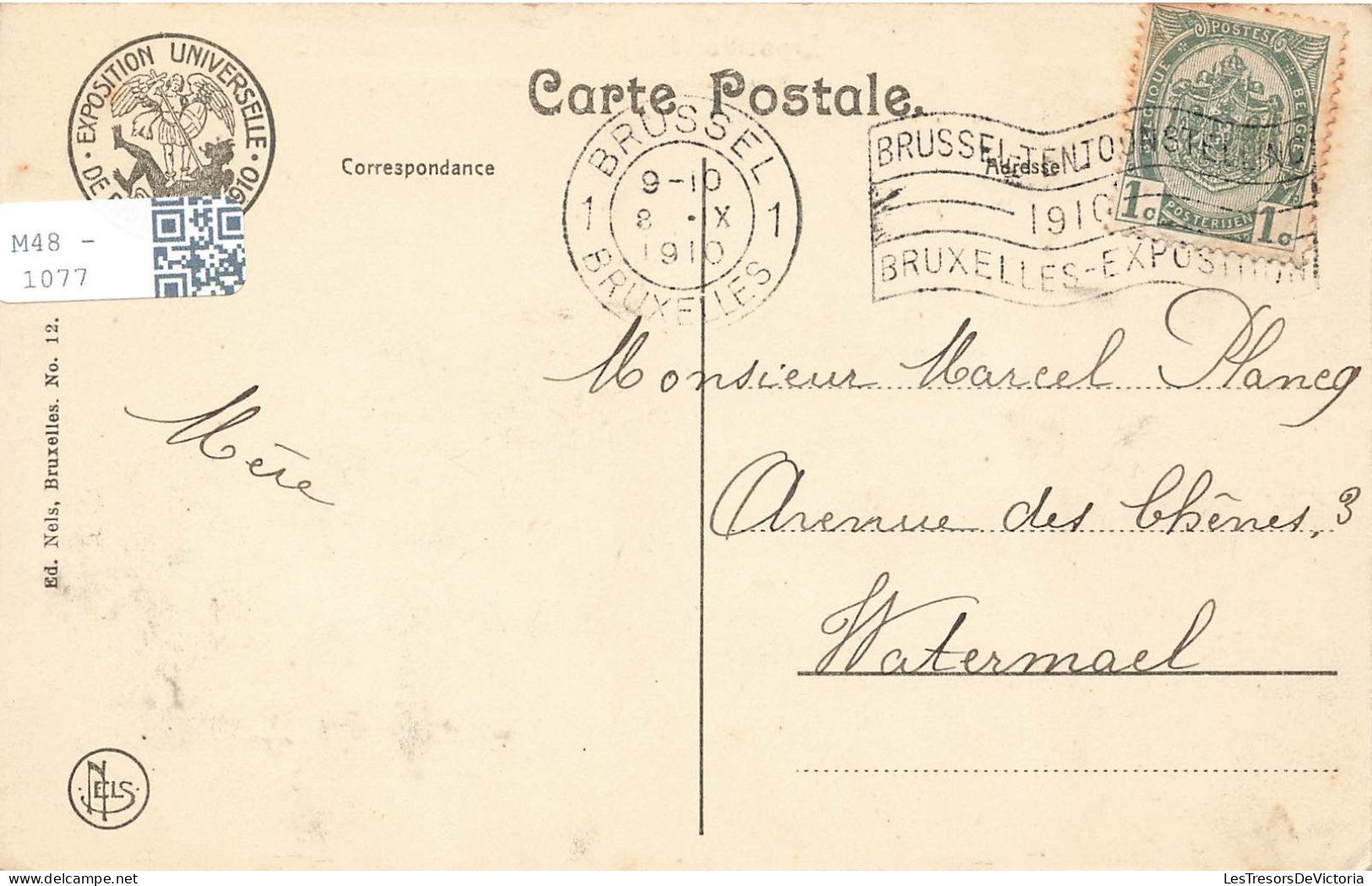 BELGIQUE - Bruxelles - Exposition Universelle 1910 - Kermesse - Restaurant Du Chien Vert - Carte Postale Ancienne - Mostre Universali