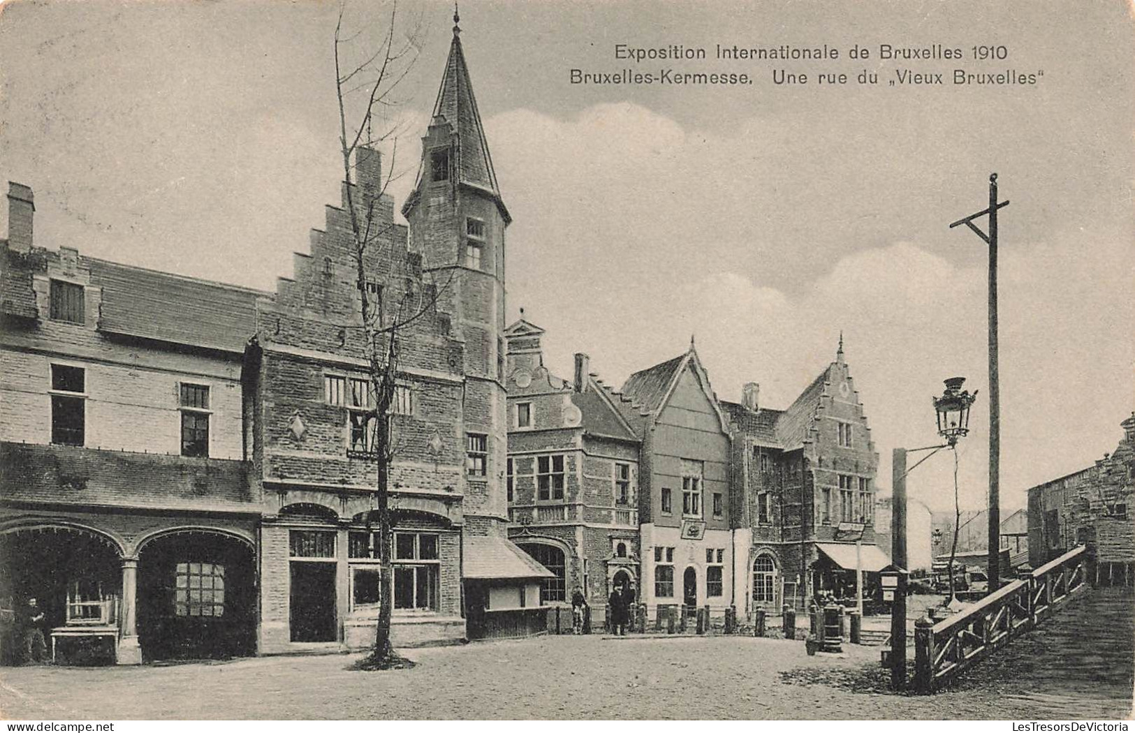 BELGIQUE - Bruxelles - Exposition Universelle 1910 - Kermesse - Un Rue Du Vieux Bruxelles - Carte Postale Ancienne - Exposiciones Universales