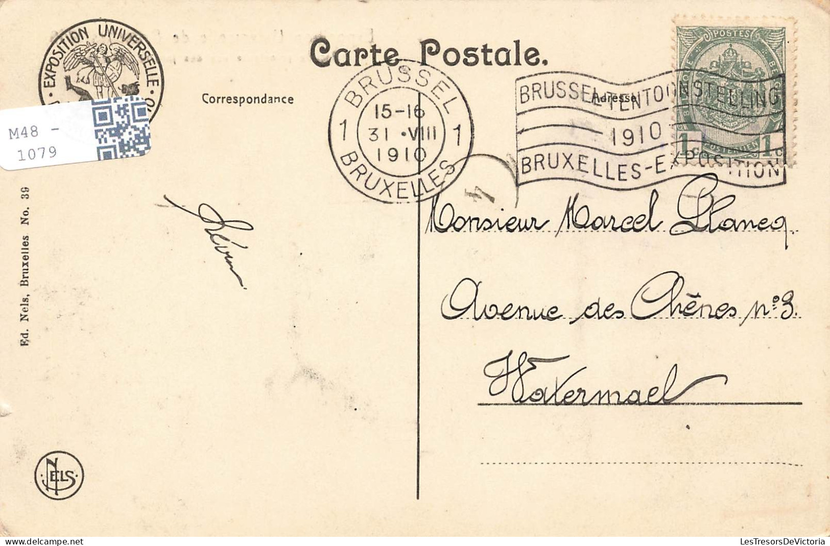 BELGIQUE - Bruxelles - Exposition Universelle 1910 - Façade Principale Vue Des Jardins Suisses - Carte Postale Ancienne - Exposiciones Universales