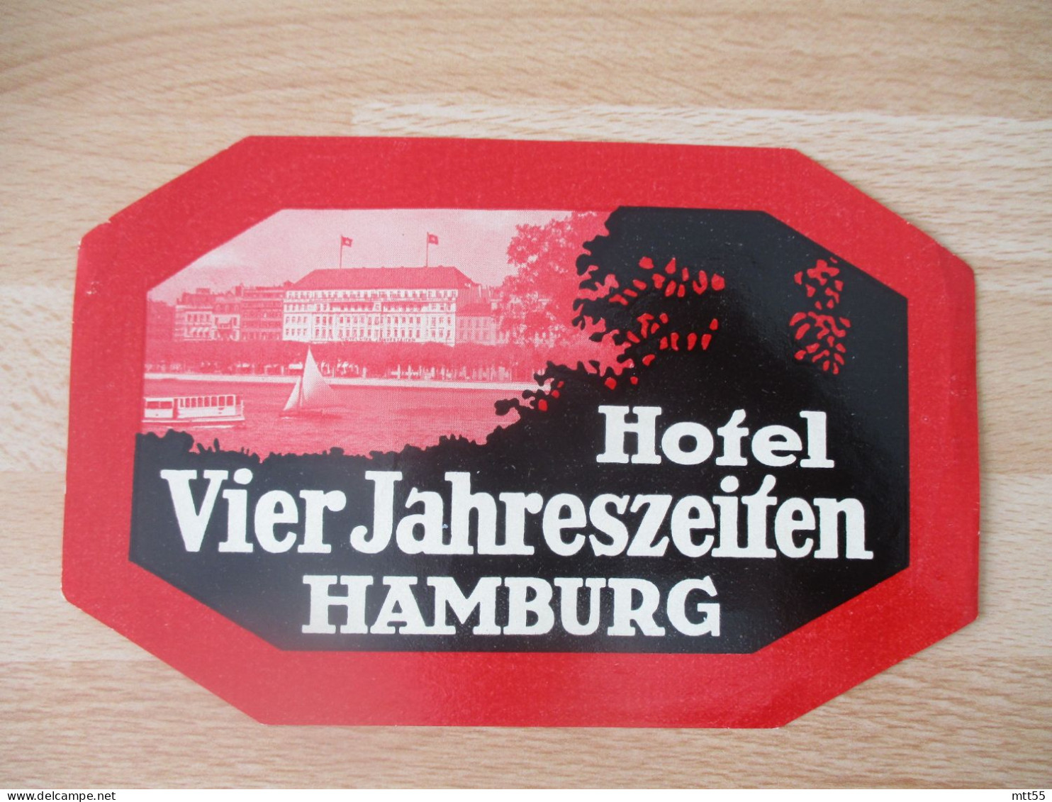 HAMBURG HAMBOURG HOTEL VIER JAHNRESZEIIEN  ETIQUETTE HOTEL - Adesivi Di Alberghi
