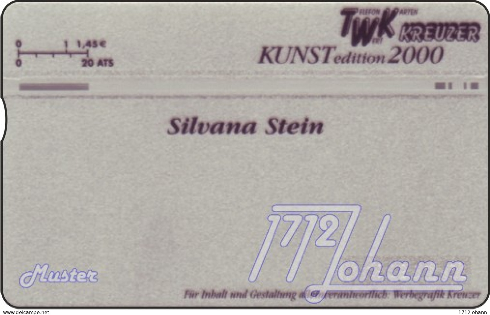 TWK Österreich Privat: "Kunst - Silvana Stein" Gebr. - Autriche