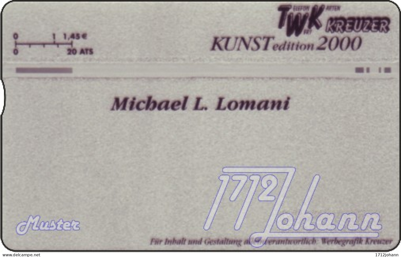 TWK Österreich Privat: "Kunst - Michael L. Lomani" Gebr. - Autriche