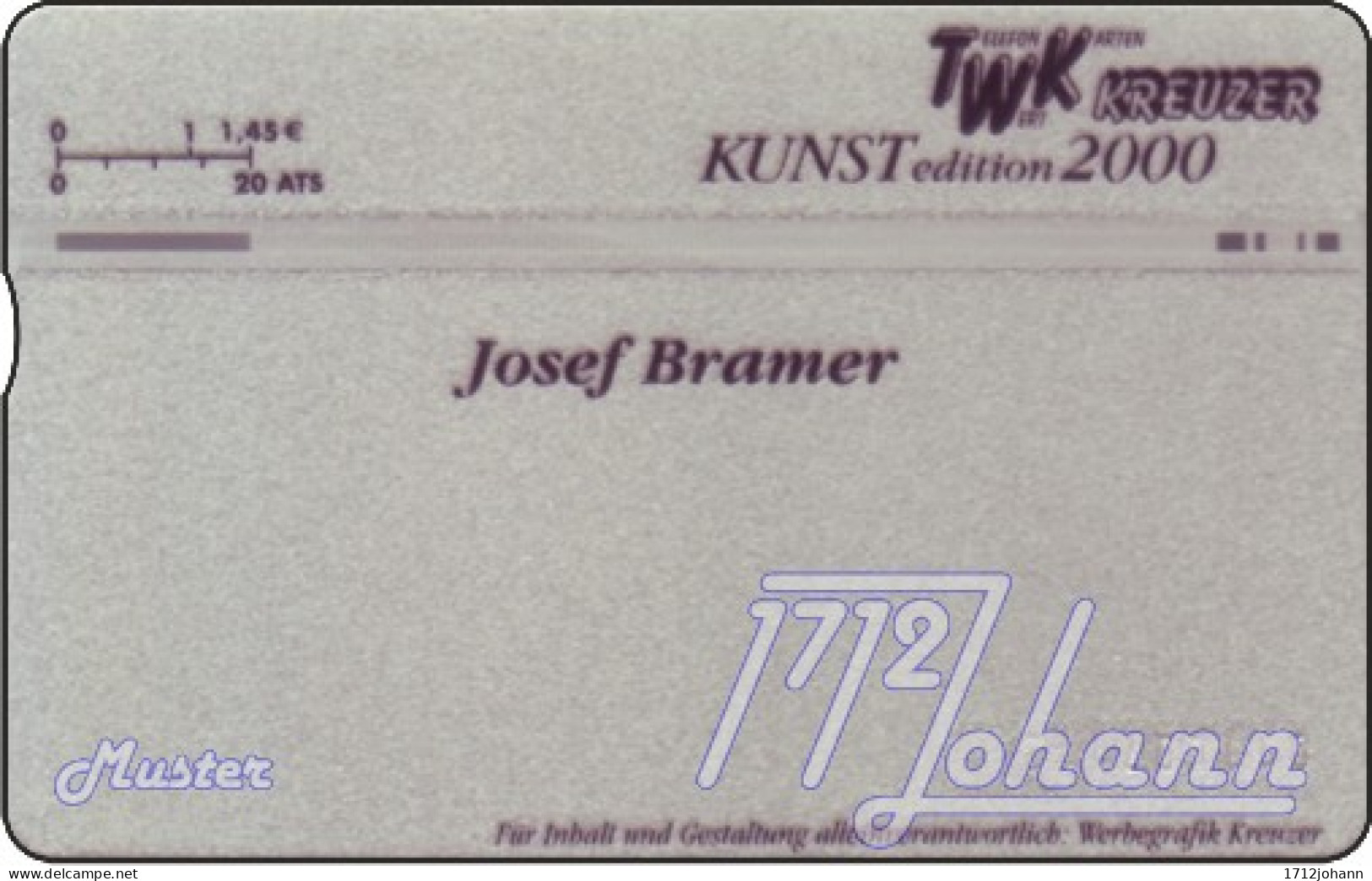 TWK Österreich Privat: "Kunst - Josef Bramer" Gebr. - Autriche