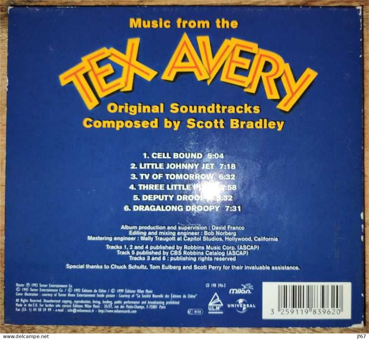 Music From The Tex Avery (CD) - Musica Di Film