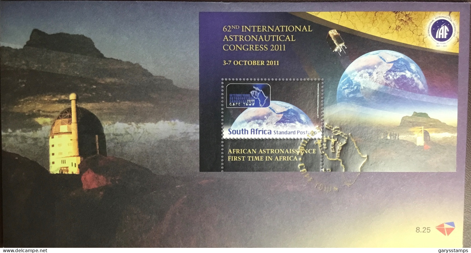 South Africa 2011 Aeronautical Congress FDC Cover - FDC