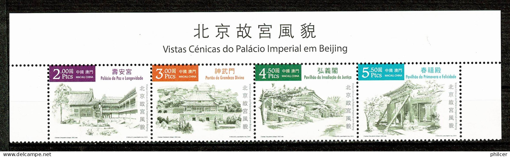 Macau, 2016, Pavilhão Irradiação Do Justiça, MNH - Unused Stamps